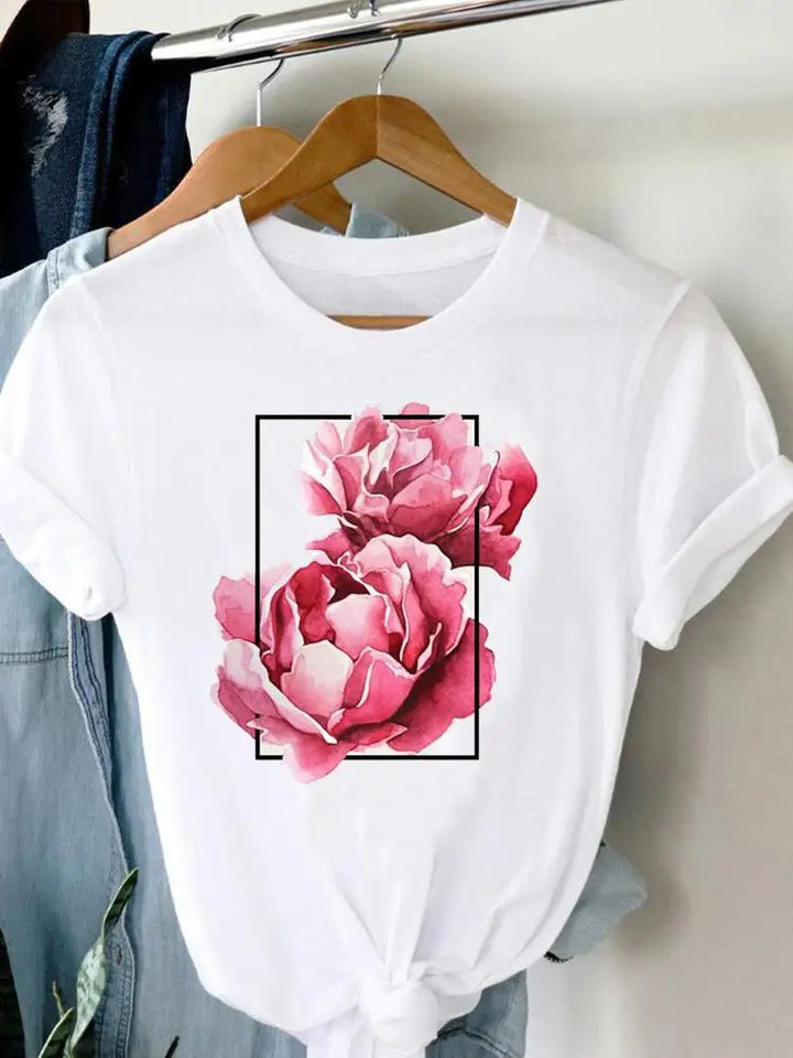 Feather Painting Women T-shirt