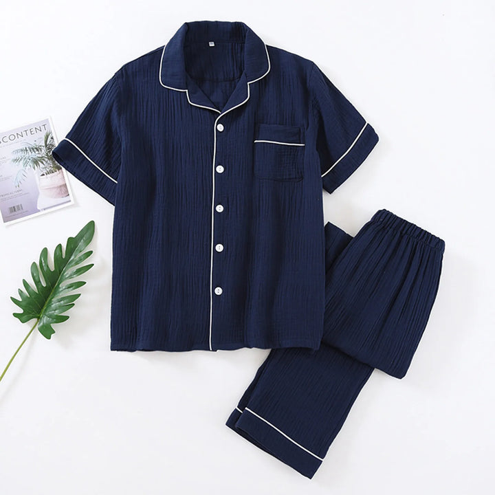 Men's Short Sleeve Sleepwear Pajama Set